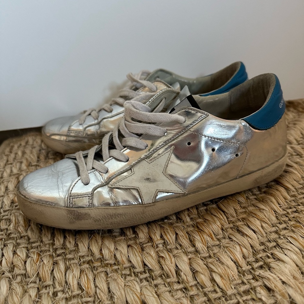 Women's Silver Golden Goose size 38